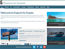 Tablet Screenshot of expertsforexpats.com